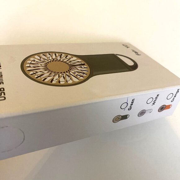 Summer Small Fan Portable Handheld or Hook Outdoor Fan USB Charging Green - Picture 9 of 9